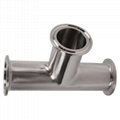 Sanitary Fitting Stainless Steel Clamp Tee