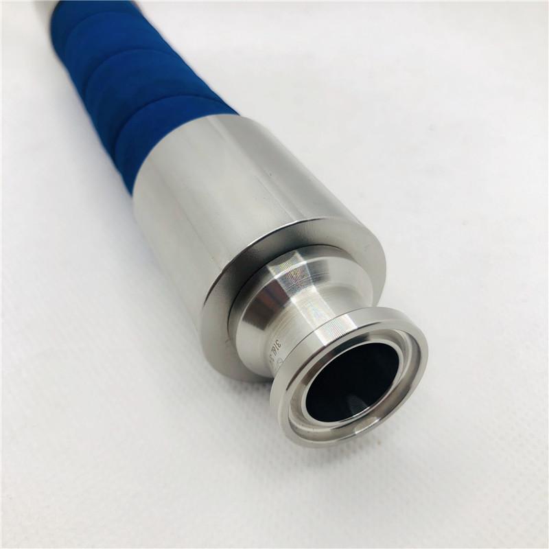 Food Grade Rubber Hose Assembly Mini Tri Clamp Ferrule Ends for Beer