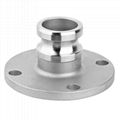 Stainless Steel Male Adapter to 150lb Flanged Cam Lock Coupling