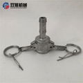 Type C Stainless Steel Camlock Coupling Hose Shank with Safety Drills