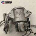 Type B Stainless Steel Camlock Coupling w/ Safety Drill