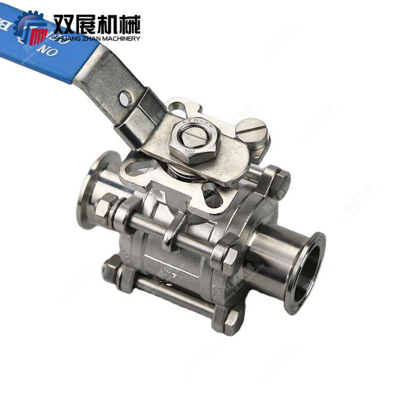 Sanitary SS Tri Clamp Manual Encapsulated Ball Valve PTFE  4