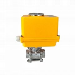 Electrically Motor-Driven On/Off Stainless Steel 3-PC Ball Valves
