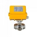 Electrically Motor-Driven 316SS Actuated 3-way Ball Valve