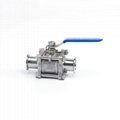 Stainless Steel KF NW Ball Valve 3PCS Style Full Bore Manual