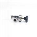 Stainless Steel 304 Vacuum Bellow Angle Valve Manually