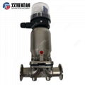 Sanitary Stainless Steel Air Driven Diaphragm Valve with Positioner