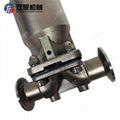 Sanitary Stainless Steel Air Driven Diaphragm Valve with Positioner