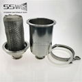 Sanitary Stainless Steel Short Beer Strainer Filter