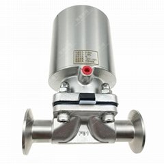 Sanitary Stainless Steel Pneumatic Actuated SS316 Tri Clamp Diaphragm Va  es (Hot Product - 1*)