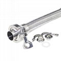 316 Stainless Extreme-Temperature Steam Hose with Quick-Clamp Sanitary Fittings 1