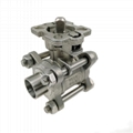 SS316L Easy-Maintenance Welded Ends On/Off Ball Valves 