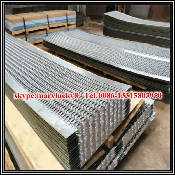 lowes non slip perforated metal stair treads HJE 1023 DBL (China Manufacturer) AntiStati