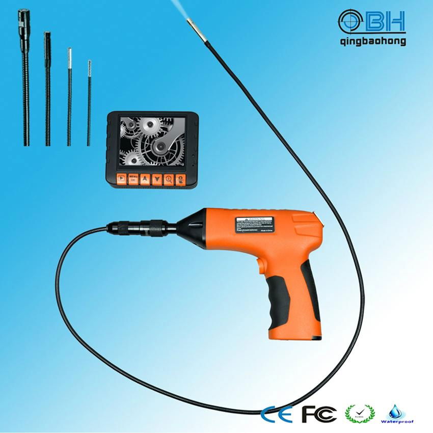 3.5 inch wireless lcd screeen video borescope with leaxible snake tube 2