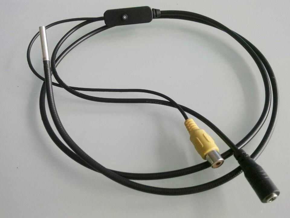 RCA Connector video borescope camera head