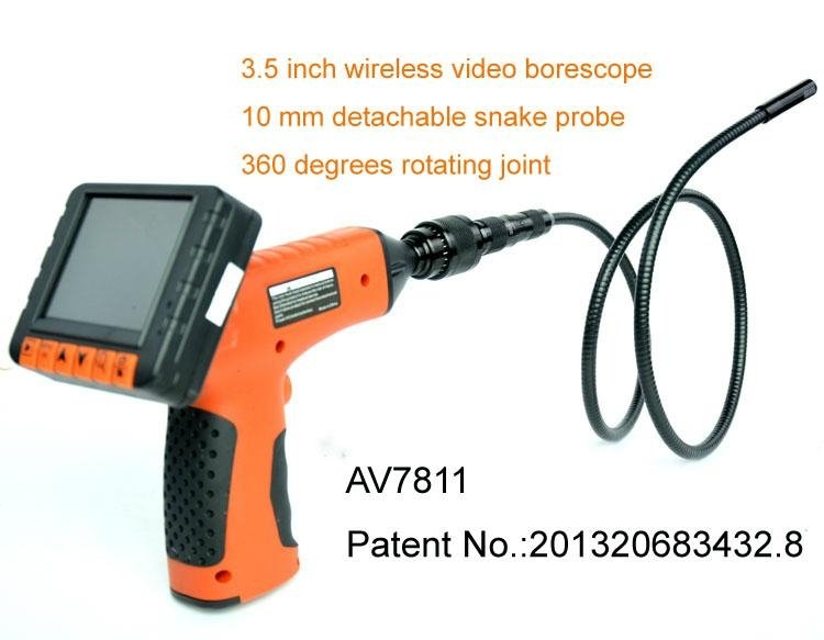 35.inch Wireless snake scope camera with 90 degrees side view probe