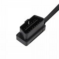 obd 2 flat obd cable 16pin male to 16pin female flat obd2 cable