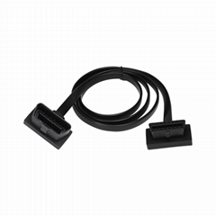 obd 2 flat obd cable 16pin male to 16pin female flat obd2 cable