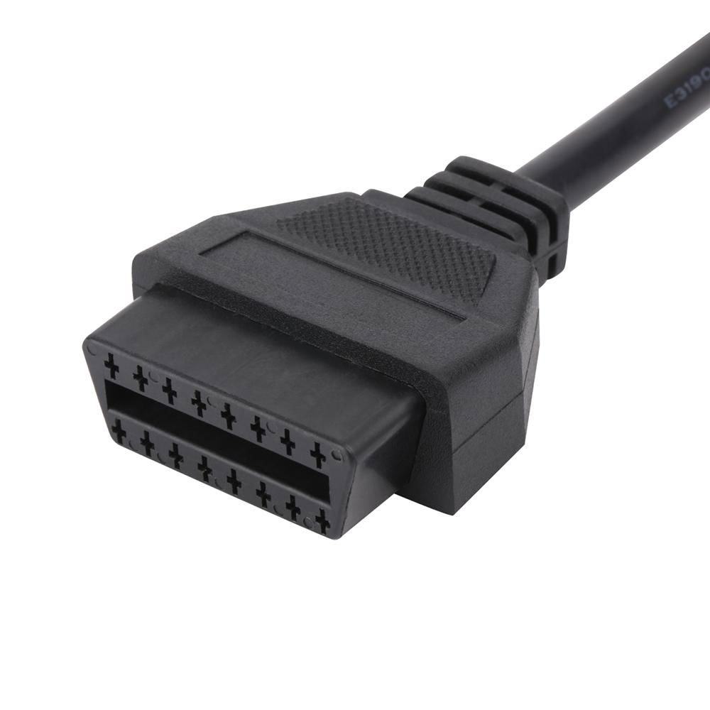 OBDII16pin male to 16pin female flat obd obd2 cable 3