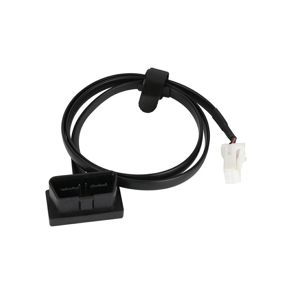 16PIN 90°MALE TO 12PIN white housing obd 2 flat test obd2 cable for OBD2 fault c