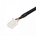 16PIN 90°MALE TO 12PIN white housing obd 2 flat test obd2 cable for OBD2 fault c 6