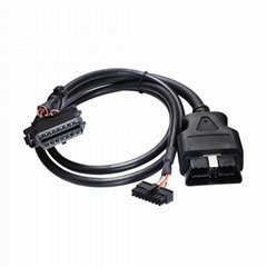 16PIN MALE TO MOLEX 18P with fiat connector obd 2 obdii y cable with molex For  