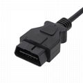 OBDII 16PIN MALE TO DB9P with 4 plugs obd2 obd-ii male y obd to db9 splitter cab 2