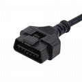 OBDII 16PIN MALE TO DB9P with 4 plugs obd2 obd-ii male y obd to db9 splitter cab 6