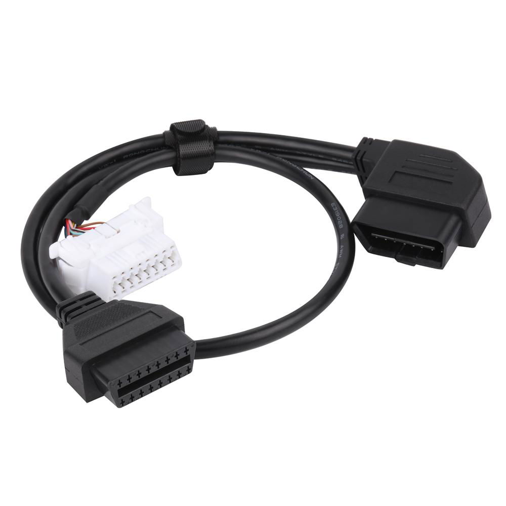 OBDII 16針右凸形至凹形，帶歐寶連接器obd2 obd-ii凸形y obd分離器電纜