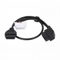 OBDII16PIN Right MALE TO FEMALE with opel connector obd2 obd-ii male y obd  spli 4