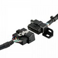 Universal OBD2 T-Harness with Brackets universal obdii obd2 obd 16 pin obd y spl 7