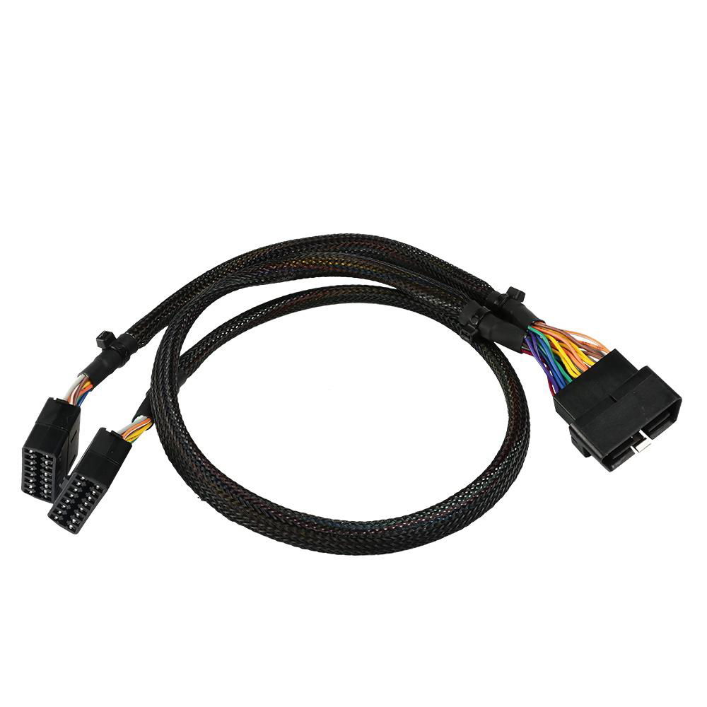 Universal OBD2 T-Harness with Brackets universal obdii obd2 obd 16 pin obd y spl