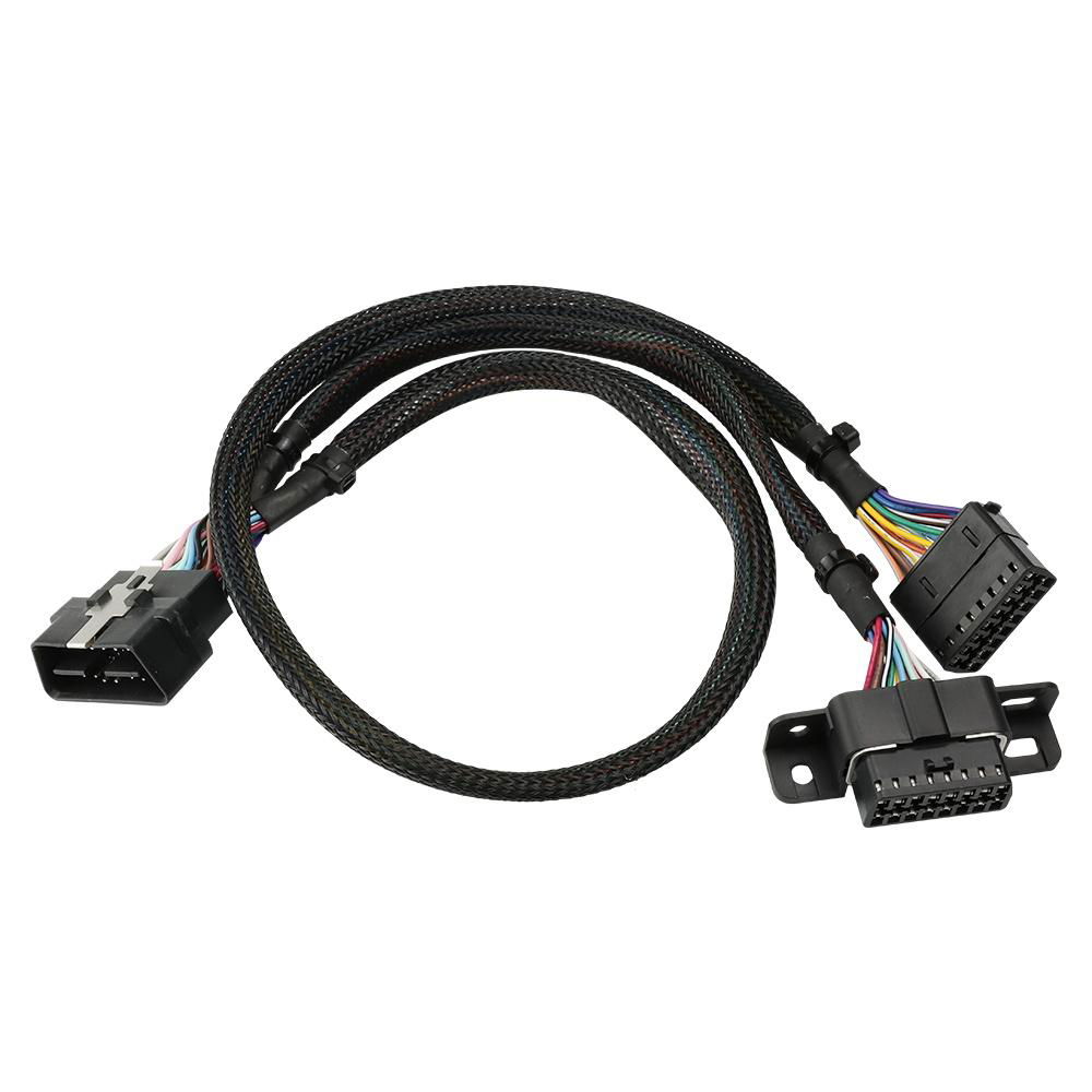 Universal OBD2 T-Harness with Brackets universal obdii obd2 obd 16 pin obd y spl 3