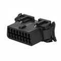 OBDII 16P FEMALE chr   er CONNECTOR obd