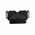 OBDII 16P FEMALE chr   er CONNECTOR obd obdii obd-ii j1962 2 male connector For  5