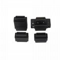 OBD-II 16PIN MALE TO FEMALE Ultra short Adapter obd obd2 16 pin male adapter For 3