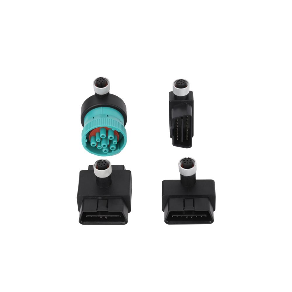 16針公對母，帶m12 8針適配器M12 8針防水連接器obdii 16針適配器 5