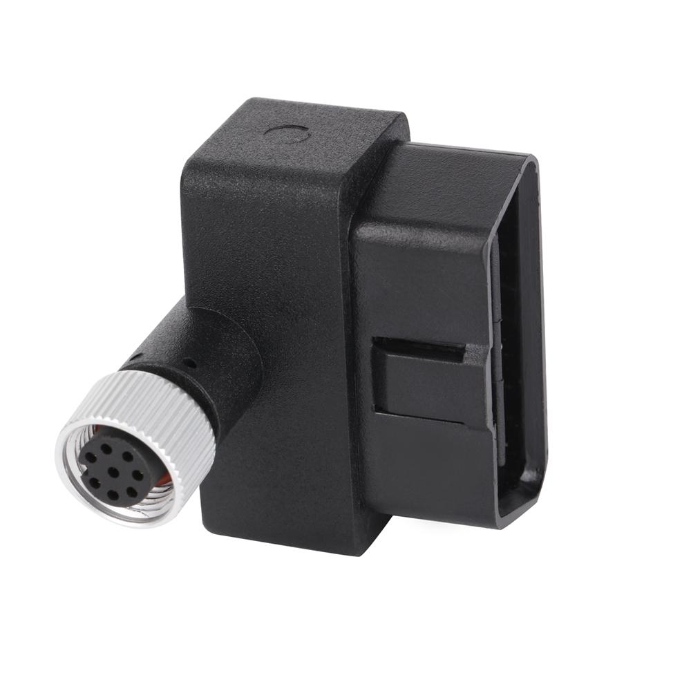 16PIN MALE TO M12 8PIN Adapter m12 8 pin waterproof connector obdii 16 pin adapt 5