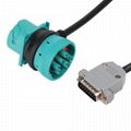 DB15PIN MALE TO J1939 TYPE2 MALE/FEMALE s9 9 pin adapter db15 cable For Transpor 2