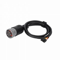 MOLEX 3.0 12平公至J1708 6P公sae j1939 j1708針電纜