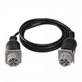 MOLEX 3.0 12PIN MALE TO J1708 6P MALE sae j1939 j1708 6pin cable For Transport e