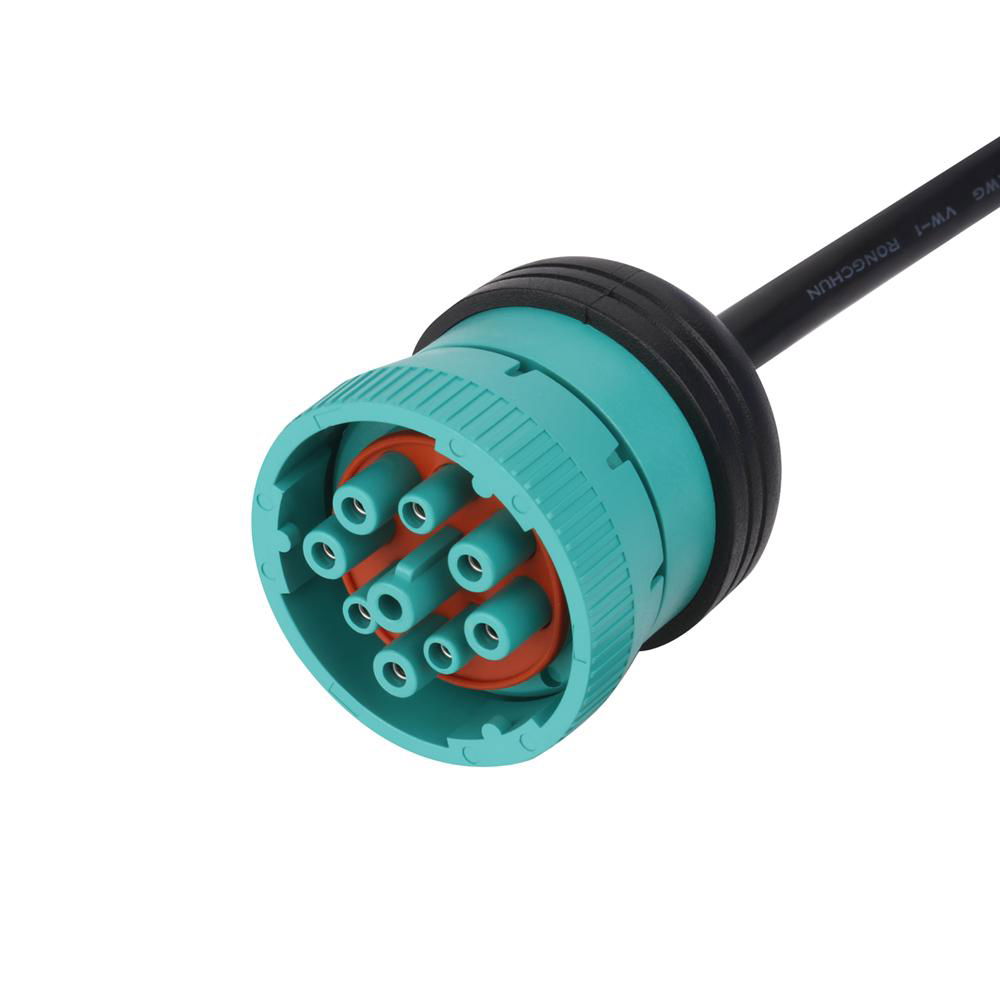 16PIN FEMALE TO J1939 9P GREY MALE j1939 connector to obd2 cable For Transport e 3
