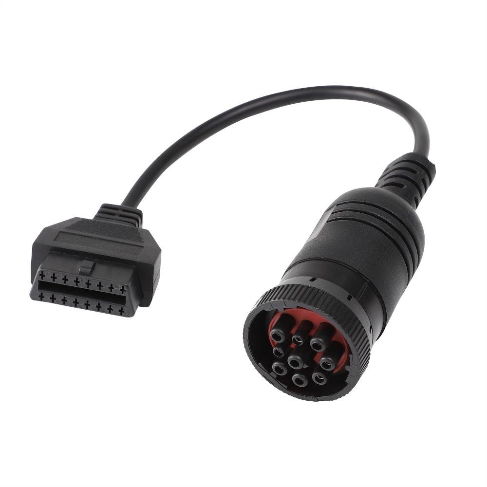 16PIN FEMALE TO J1939 9P MALE j1939 connector to obd2 cable For Transport equipm 4