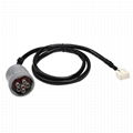 J1708 6PIN MALE TO 12PIN HOUSING j1708 conector bus gps cable For Transport equi 1