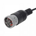 J1708 6PIN MALE TO 12PIN HOUSING j1708 conector bus gps cable For Transport equi