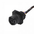 Universal J1939-9Pin ELD cable with Brackets j1939/J1708/RP1226 eld cable For Tr 6