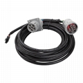6针灰色公到6P母灰色，带MOLEX 3.0 12针j1708 jpod到6针分离器y电缆