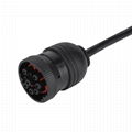 9PIN TYPE1 MALE BLACK TO 9P TYPE1 FEMALE BLACK WITH MOLEX 3.0 12PIN splittet y j 3