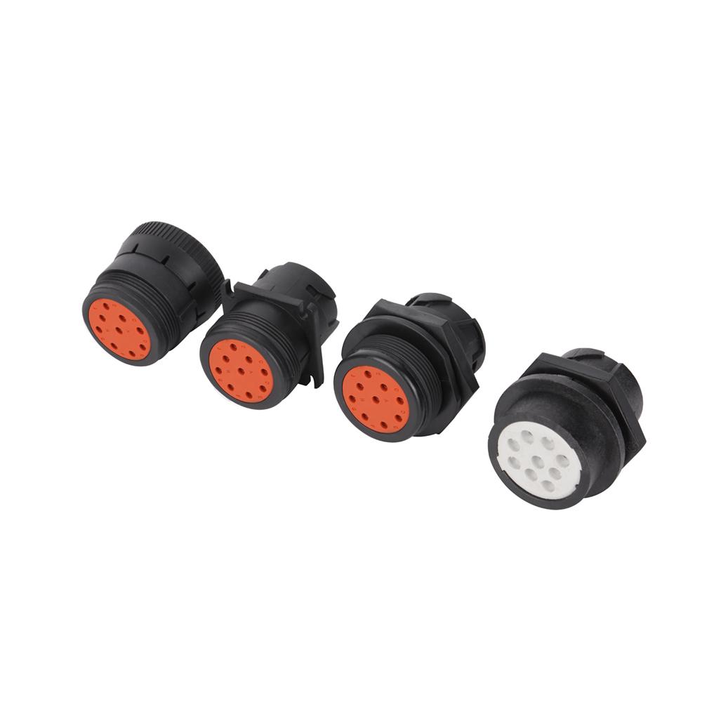 9PIN TYPE1 MALE TO 9P TYPE1 FEMALE BLACK WITH FUSH j1939 9 pin splitter y cable  6