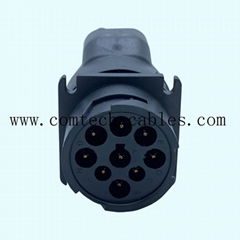 9 Pin Deutsch Connector J1939 Female to OBDII OBD2 Female adapter